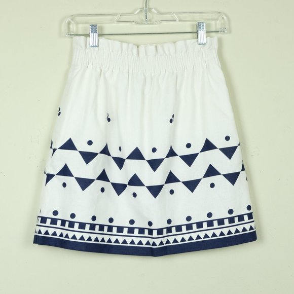 J. Crew Factory Dresses & Skirts - J crew factory Geometric Print Linen skirt